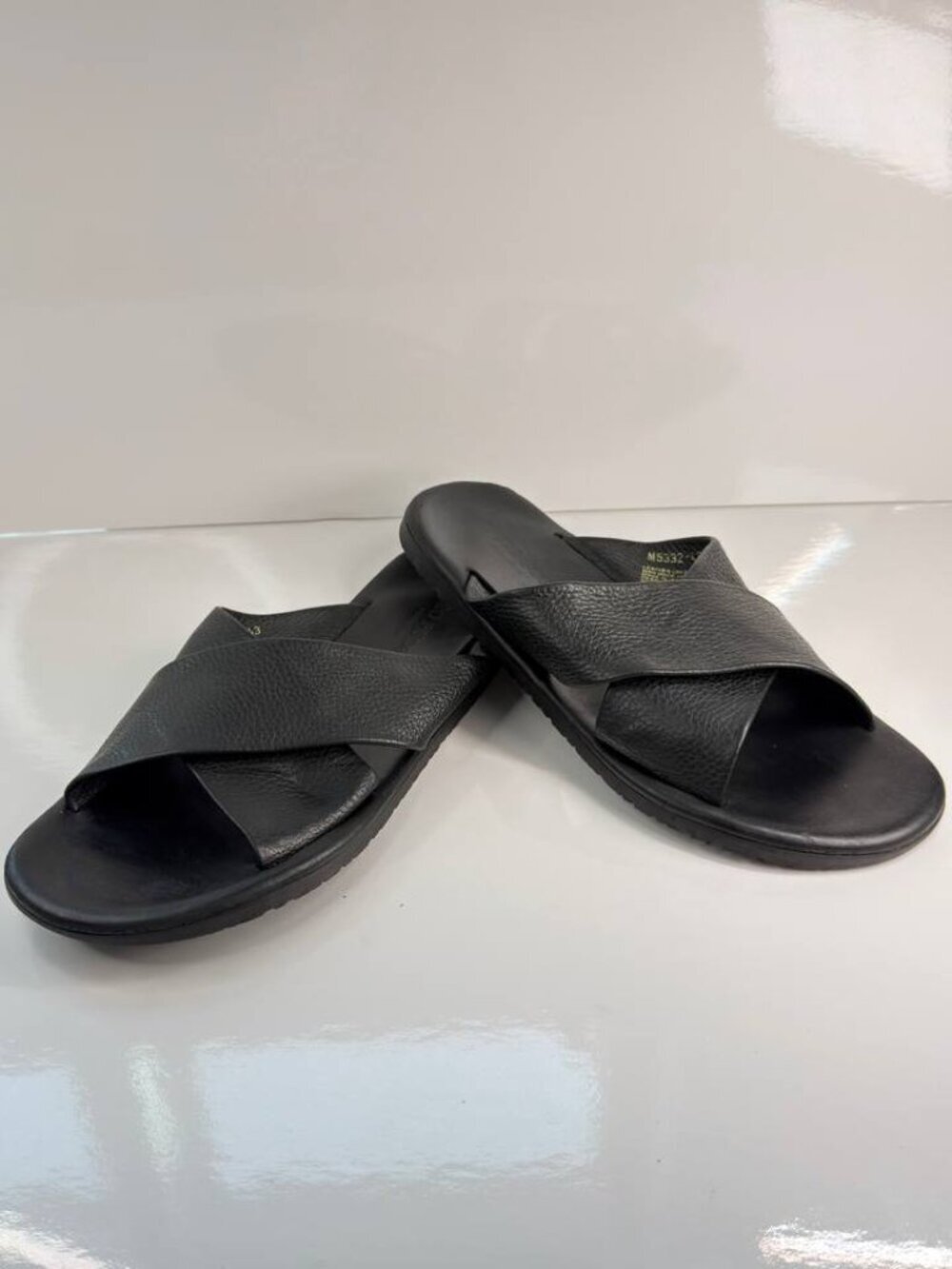 Leo Pucci Leather Slide Sandals – Made in Italy – Men’s US 10 (EU 43)